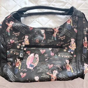 Betty Boop Black Shoulder Bag